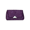 Borsa Artigianale Amada in tessuto glitter blu turchese di Nany Magenis