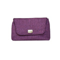 Borsa Artigianale Amada in tessuto glitter viola di Nany Magenis