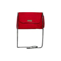Borsa Artigianale Amada in tessuto rosso damascato a tracolla e a spalla di Nany Magenis