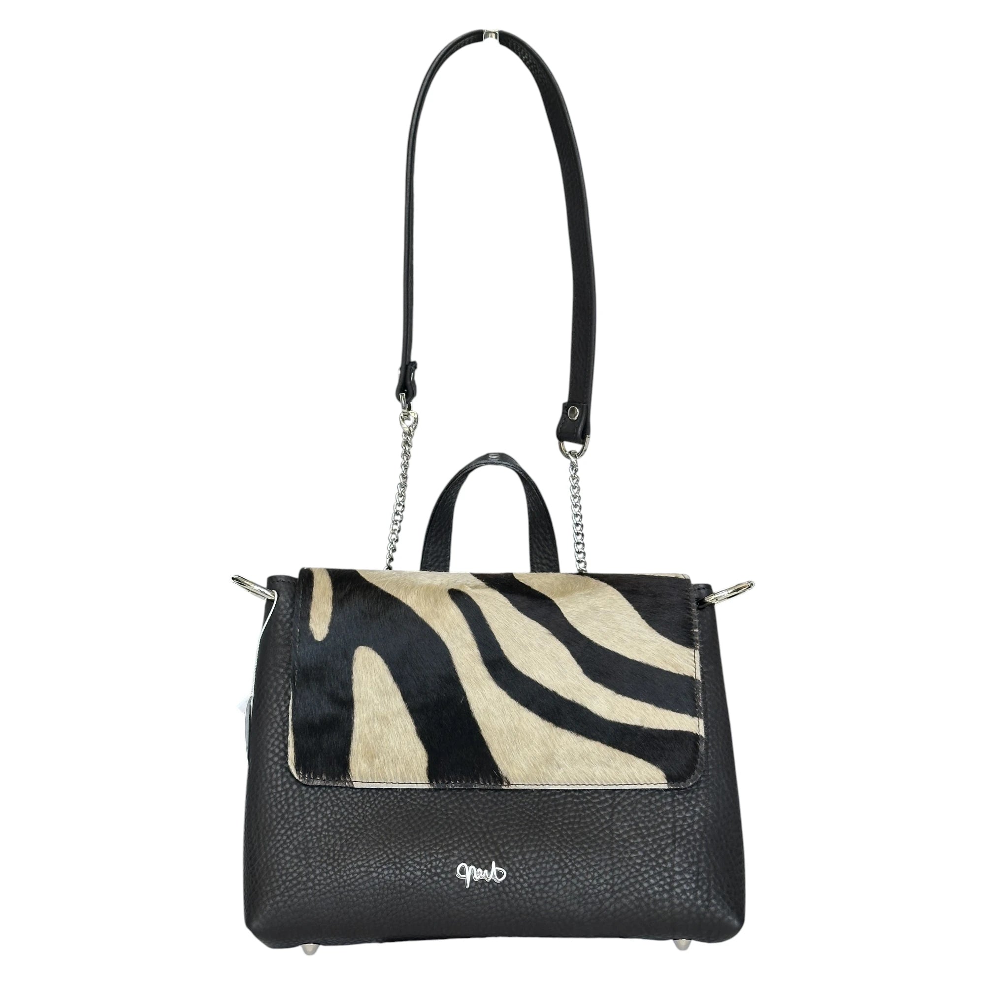 Borsa Artigianale Barbara in pelle di cavallino a spalla e mano di Nany Magenis