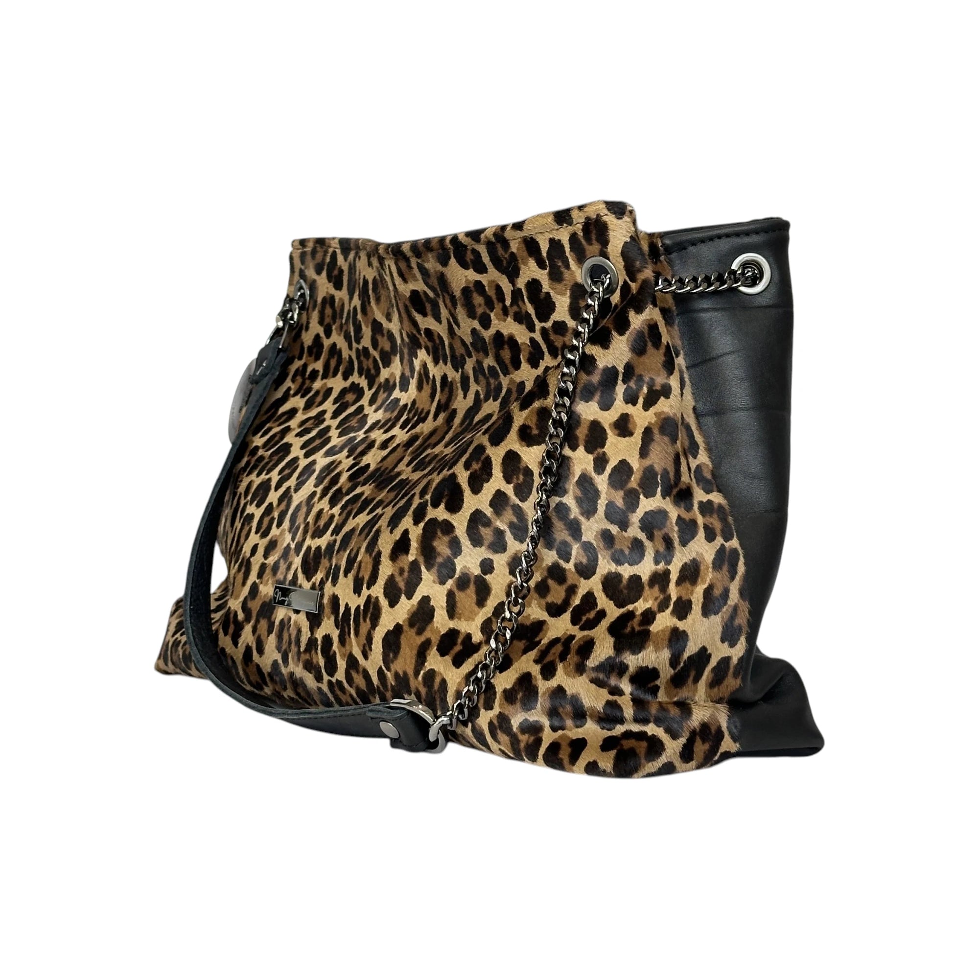 Borsa Artigianale Ismi in pelle di cavallino glam a tracolla di Nany Magenis