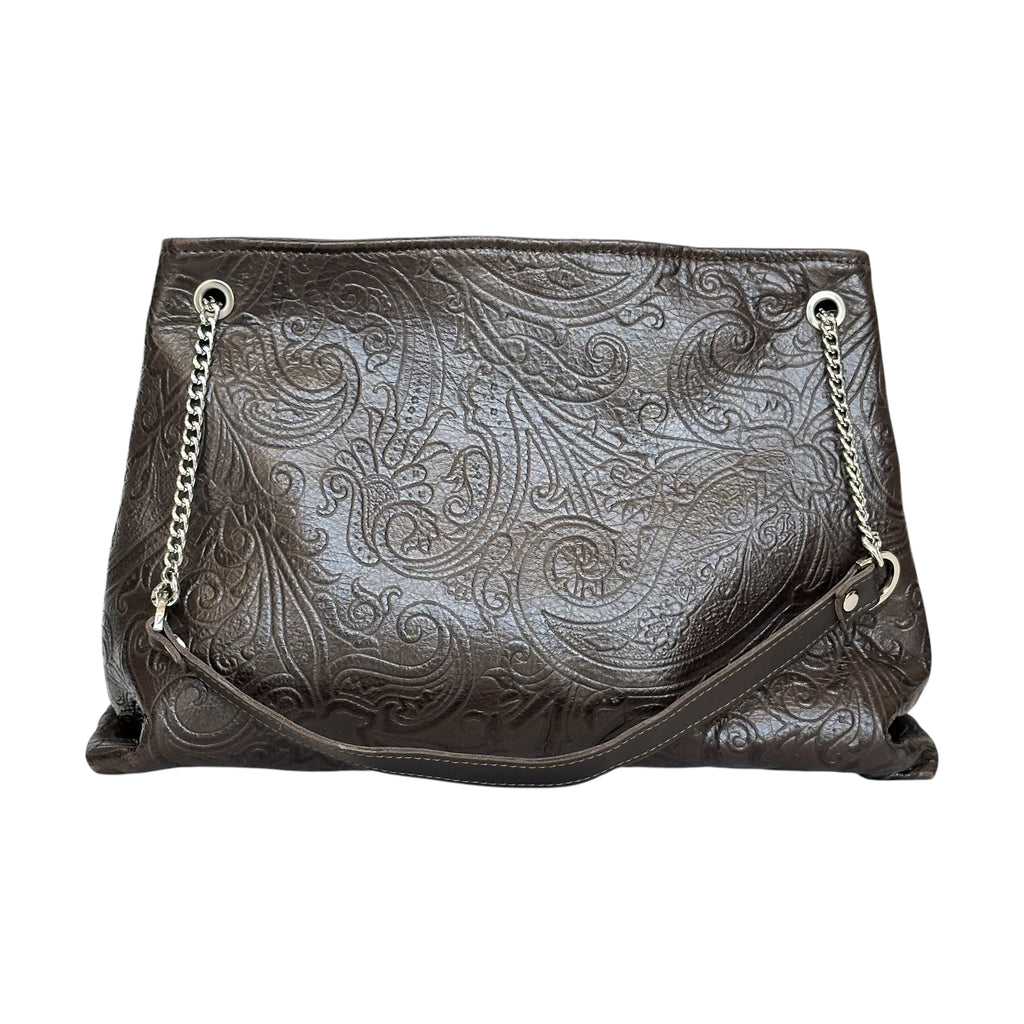 Borsa Artigianale Ismi a spalla marrone paisley di Nany Magenis