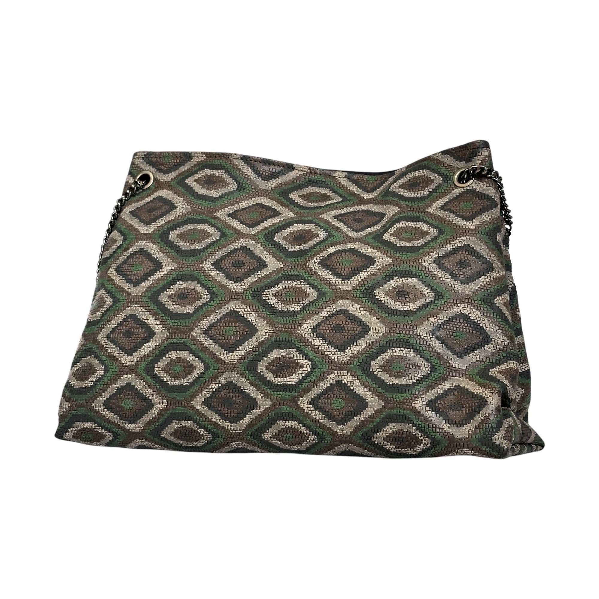 Borsa Artigianale Ismi in tessuto geometrico vintage di Nany Magenis