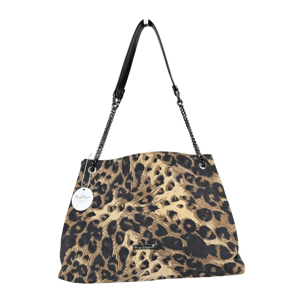 Borsa Artigianale Ismi in tessuto leopardato a tracolla e spalla di Nany Magenis