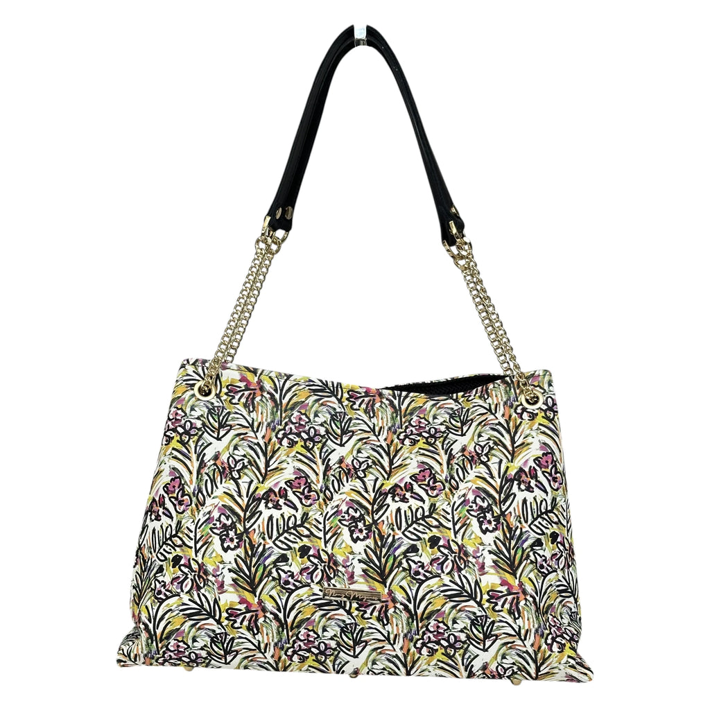 Borsa Artigianale Ismi in tessuto con fantasia botanica artistica di Nany Magenis