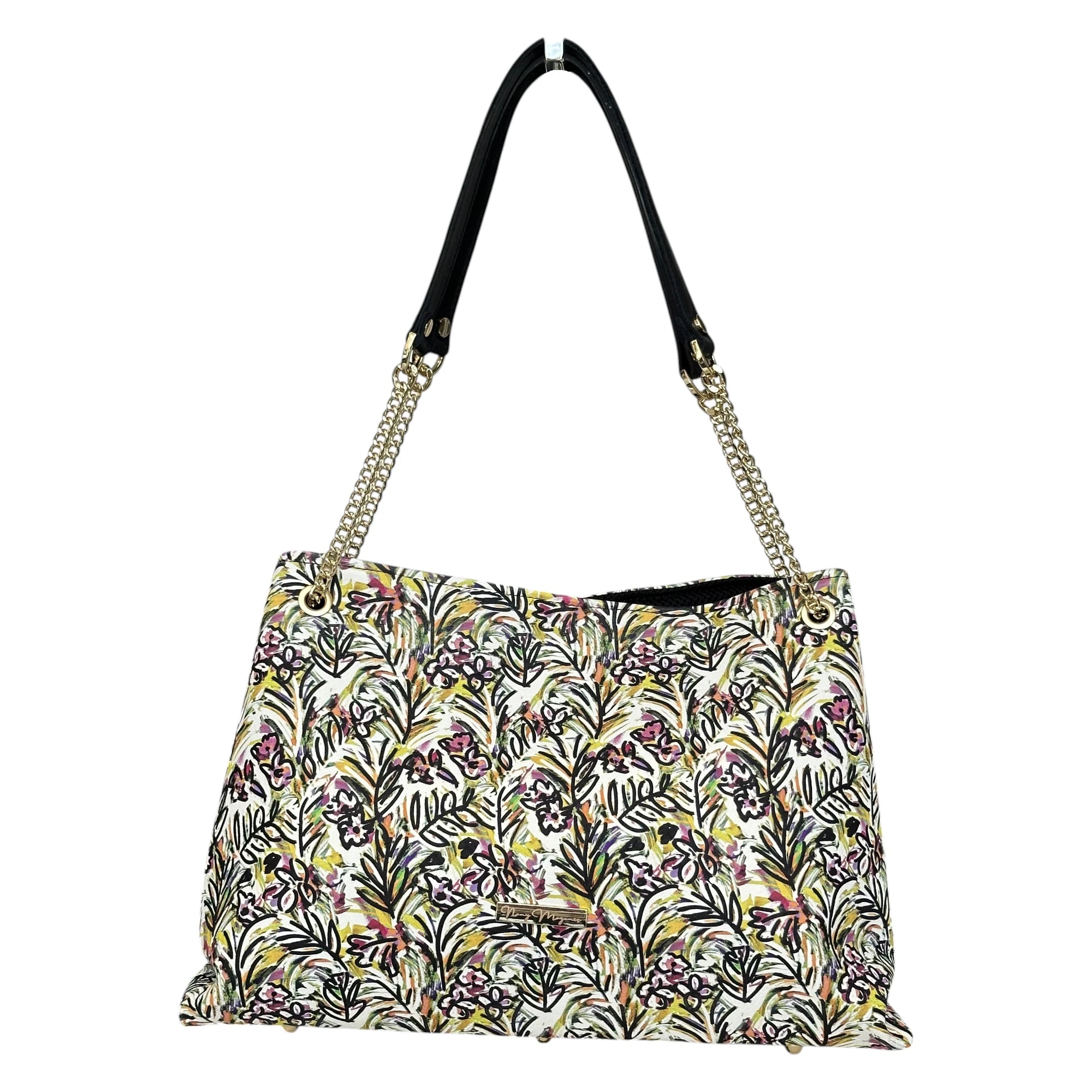 Borsa Artigianale Ismi in tessuto con fantasia botanica artistica di Nany Magenis